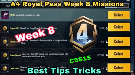 A Week Mission Pubg Week Mission Explained A Royal Pass Week