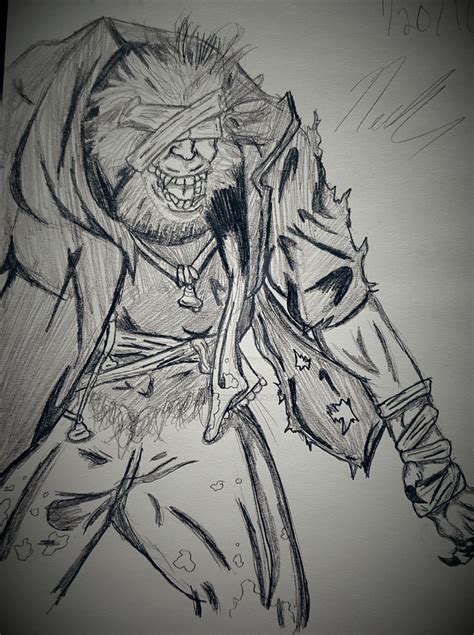 Father Gascoigne Beast Sketch by vincent-is-mine on DeviantArt