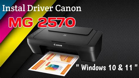 Instal Driver Canon Mg2570 Windows 10 And 11 Youtube