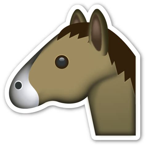 Download Hd Horse Face Emoji De Caballo Transparent Png Image