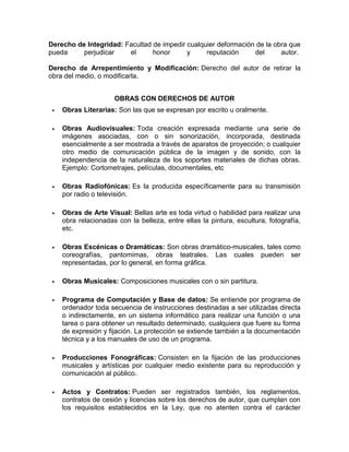 Derecho De Autor Y Glosario Pdf