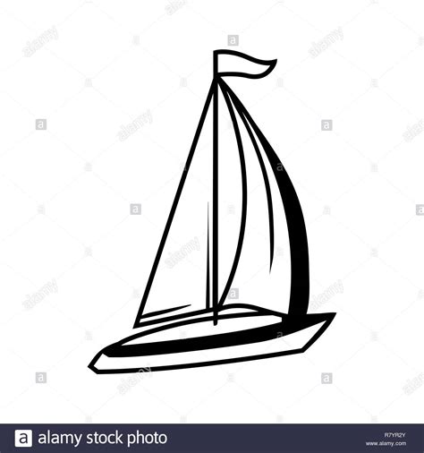 Sailboat Clipart Black And White