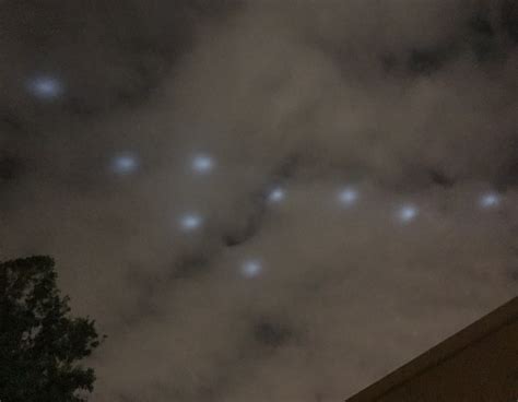 Bright Blue Orbs Photographed Over Los Angeles Texas Ufo Sightings