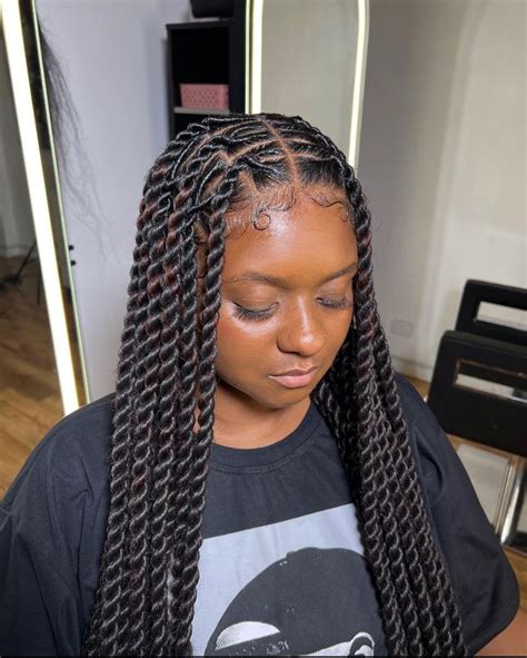 Big Twist Braids Hairstyles Rope Twist Braids Pretty Braided