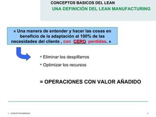 Conceptos B Sicos Lean Ppt