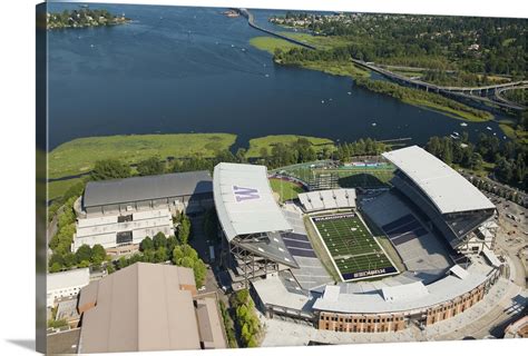 Husky Stadium At The University Of Washington Wa Usa Aerial