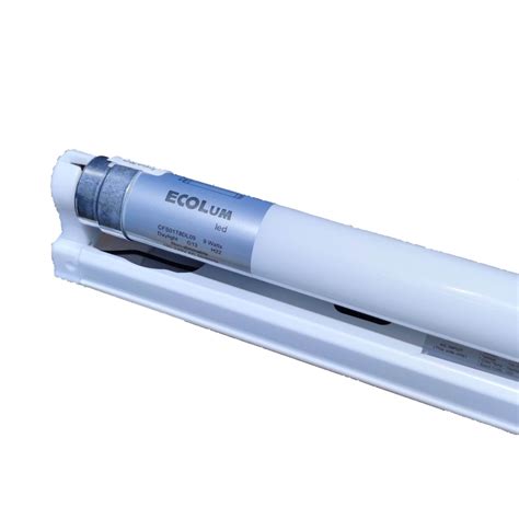 Ecolum 9W LED Fluorescent Tube With Fixture Daylight 220V Single Ended