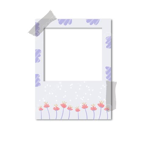 Cute Polaroid Frame Hd Transparent Cute Polaroid Beautiful Flower