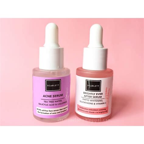 Jual Scarlett Whitening Serum Brightly Ever After Serum Acne