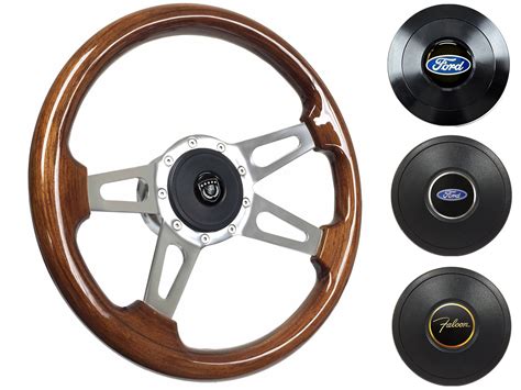 1970 Ford Falcon Steering Wheel Kit Walnut Wood St3080 Vsw