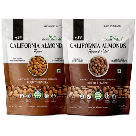 NourishVitals Combo California Roasted Almonds California Roasted