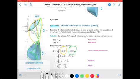 31 U3 CÁLCULO INTEGRAL VOLUMEN DE SÓLIDOS EN REVOLUCIÓN MÉTODO DE