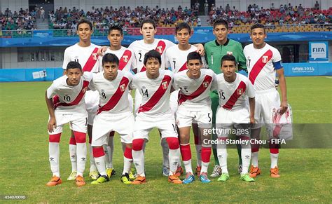 Peru Poses Prior To Kick Off During The 2014 Fifa Boys Summer Youth