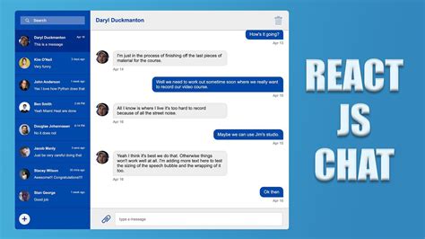 React Js Building A Chat Ui In Session Youtube