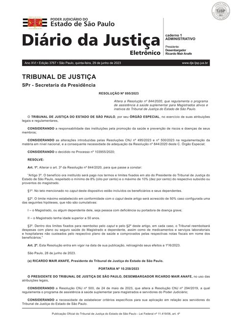 AuxÍlio SaÚde Aojesp Requer E Tjsp Atende Resolução Do Cnj