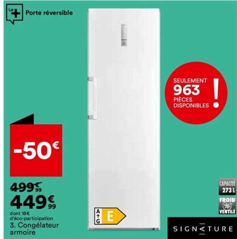 Promo Congélateur armoire chez BUT