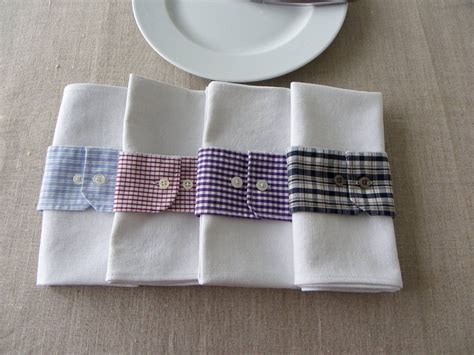 Serviettes De Table Blanches En Coton Ancien Ronds De Serviettes