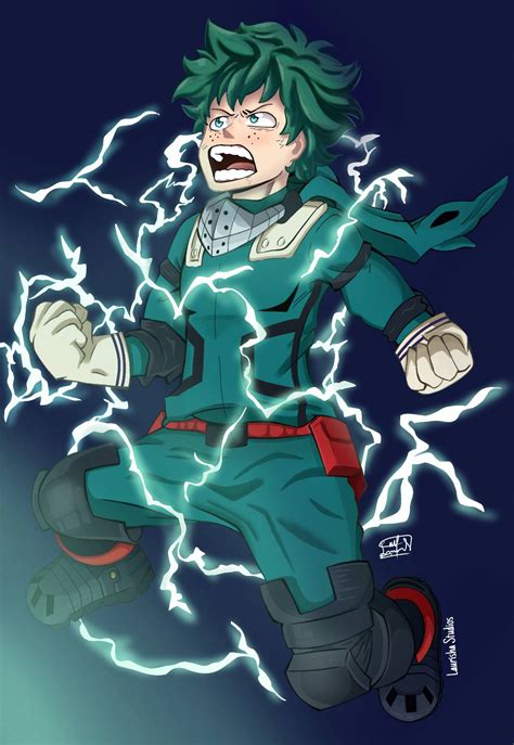 Midoriya Izuku Deku One For All By Laurishastudios On Deviantart