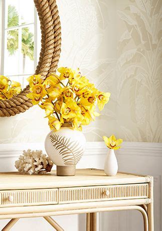 T Banana Tree Wallpaper Beige From The Thibaut Palm Grove