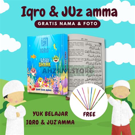 Jual Iqro Juz Amma Custom Nama Foto Hardcover Iqra Juz Amma Custom