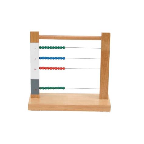 Petit Boulier Montessori En Bois Outil Fondamental Pour L