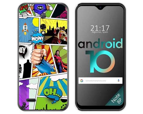 Funda Gel Tpu para Ulefone Armor Note 8P diseño Comic Dibujos Miravia