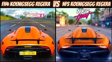 Horizon 4 Vs Nfs Heat Koenigsegg Regera Top Speed Acceleration