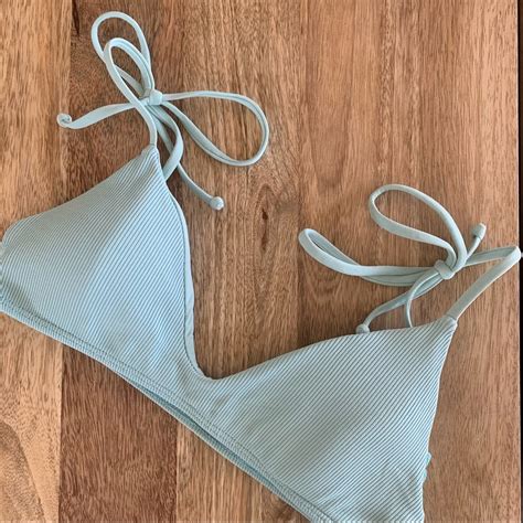 L Space Ribbed Blue Bikini Gem