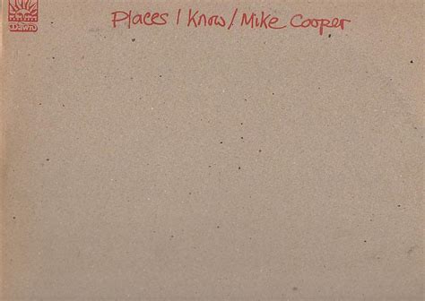 Mike Cooper Places I Know