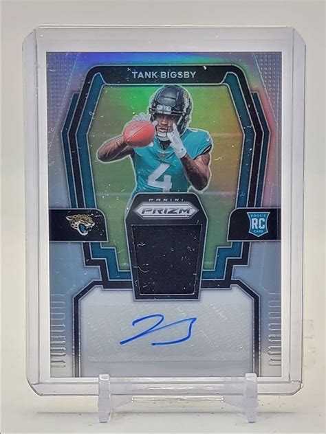 Tank Bigsby Panini Prizm Rpa Rookie Patch Silver Rc Auto Q