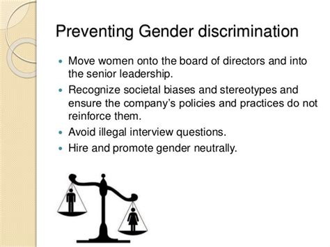 How To Remove Gender Discrimination From Organizations