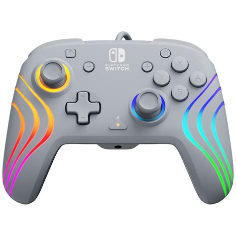 Pdp Gaming Nintendo Switch Afterglow™ Wave Wired Controller Grey Smyths Toys Uk