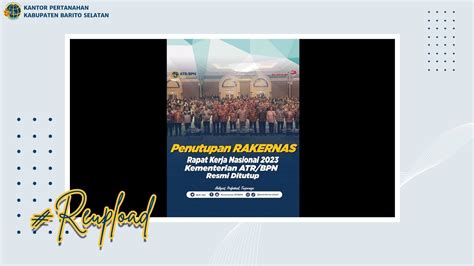 Rakernas Kementerian Atr Bpn Tahun Resmi Ditutup Youtube