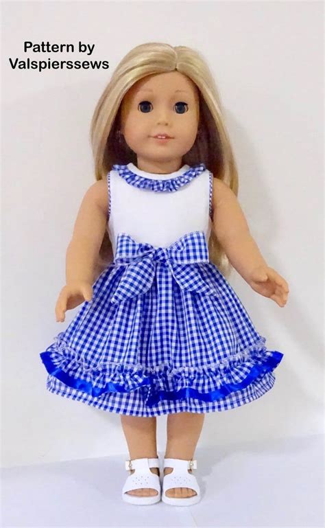 18 Doll Ruffle Party Dress Valspierssews 18 Doll Etsy In 2021