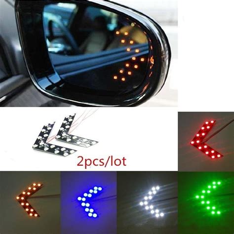 Popular Pcs Smd Led Arrow Panel Rear View Mirror Indicator Turn