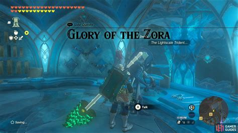 Glory Of The Zora Walkthrough Zelda Tears Of The Kingdom Lanayru