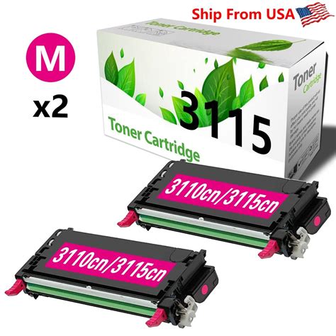 2 Pack 3115CN 3110CN Magenta Toner Cartridge For 3115 3110 Printer 310