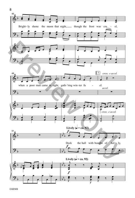 Winter Carols Satb Arr Douglas E Wagner J W Pepper Sheet Music