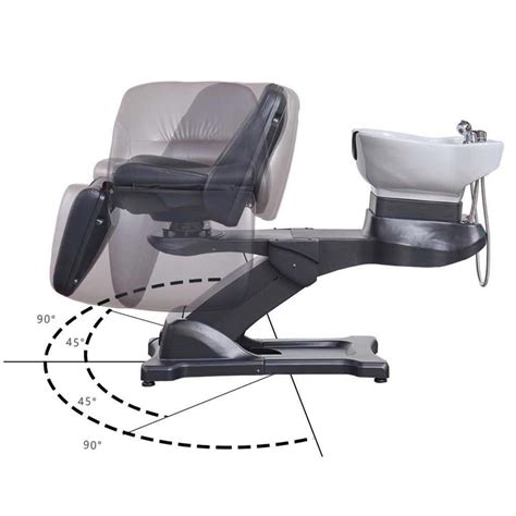 Electric Facial Massage Shampoo Chairs Hair Backwash Bed Salon Shampoo Bowl