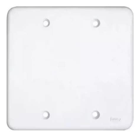 Placa Espelho 4x4 Sem Furo Cega Branca Radial Pollar Cor Branco