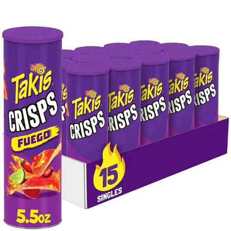 Takis Crisps Fuego Potato Hot Chili Pepper Lime Oz Ctn Ajmal Noor