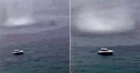 Des Images Impressionnantes D Une Trombe Marine Sur Le Point D Avaler