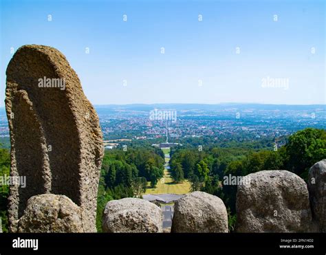 Top View Of The City Kassel In Germany From Hercules Monument Kassel