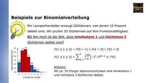 Beispiele Zur Binomialverteilung YouTube