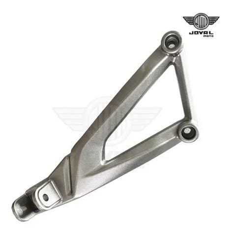 Soporte Posapie Trasero Color Plata Moto Pulsar Ns Env O Gratis