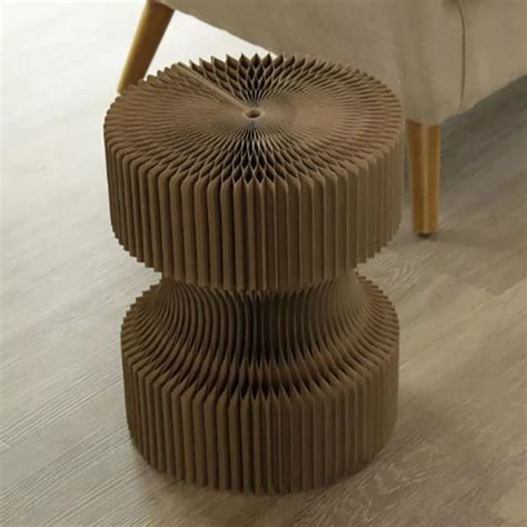 Tabouret Design En Kraft Pliable 28 Cm CadoMaestro