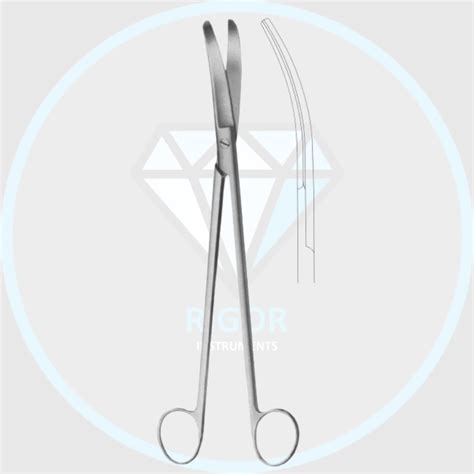 LIoyd Davies Goligher Rectal Scissor RI S 1446 Rigor Instruments