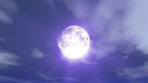 Full Moon at Night Night Sky Stock Illustration - Illustration of full ...