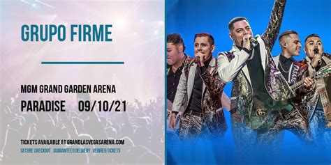 Grupo Firme Tickets | 10th September | MGM Grand Garden Arena in Las Vegas, Nevada