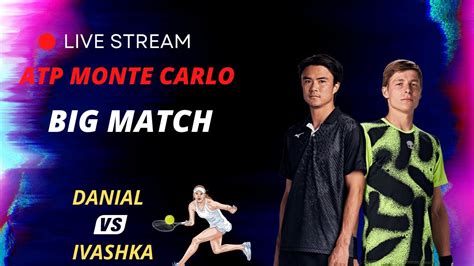 ATP LIVE Ilya Ivashka Vs Taro Daniel ATP Monte Carlo 2023 Live Tennis